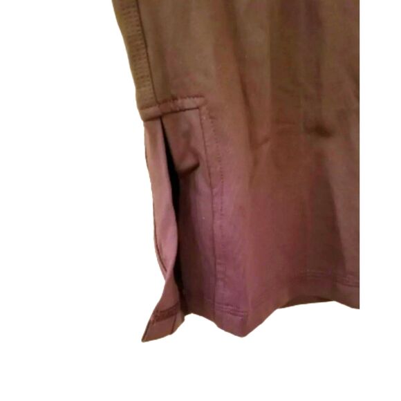 ANATOMIE Athletic Set Tank Capri Leggings Sz Small Brown Turquoise Trim Yoga - Picture 8 of 9